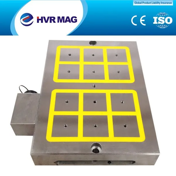 95% energy saving electro permanent magnetic table CNC milling machine fix workpiece use