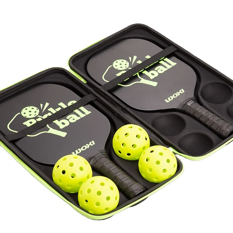 Pickleball Paddles Set Carry Bag with Ergonomic Cushion Grip Wooden Pickleball paddle