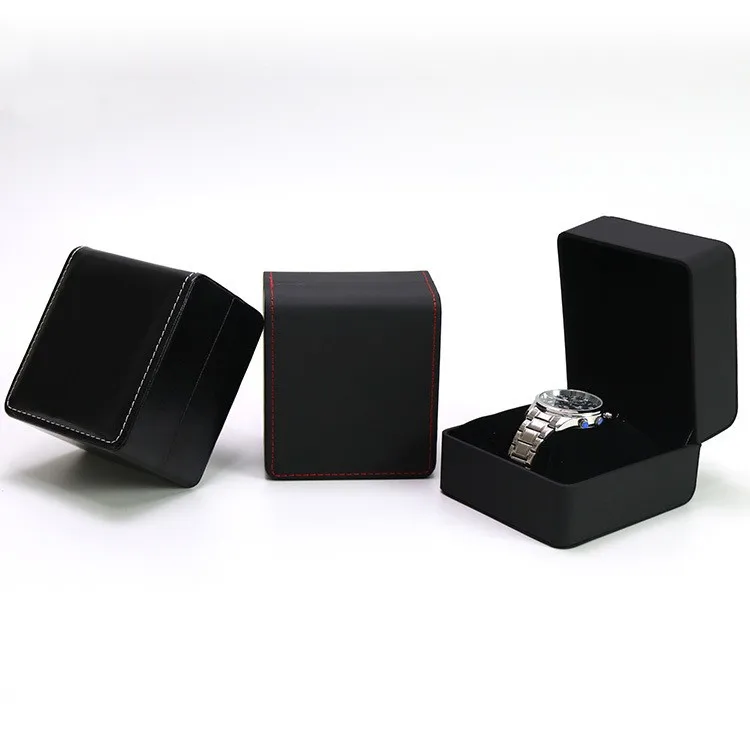 Wholesale Manufacturers Jewelry Box Flip PU Leather Watch Boxes Packaging Storage Gift
