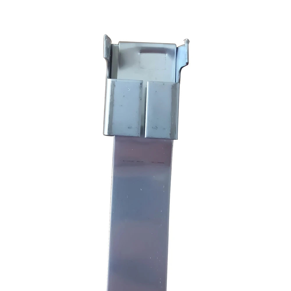 Customized Various Sizes Flat Stainless Steel Packing Straps Belts With Sealing Clips Connecting Buckles