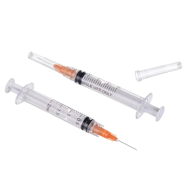 Medical Plastic 1ml Disposable Coloured Syringe