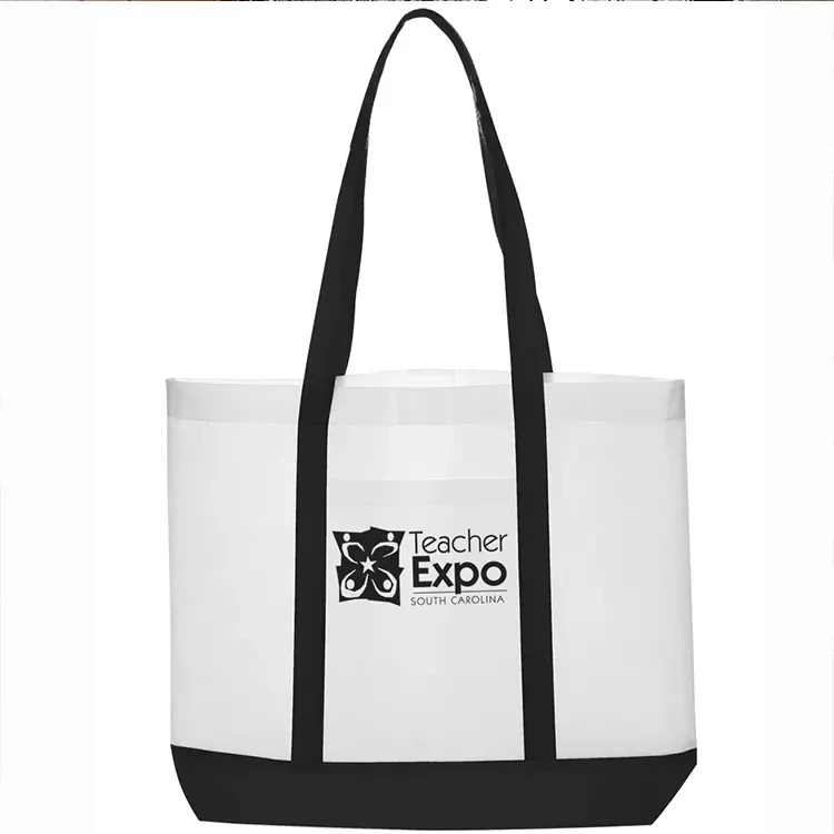 Custom logo printed eco friendly direct manufacturer supplie gift packaging non woven tote shopping bag