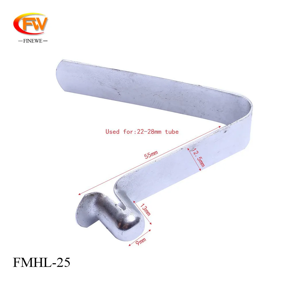 Manufacture Single Stainless Steel Pole Spring Button Clips For Tube 22-28mm