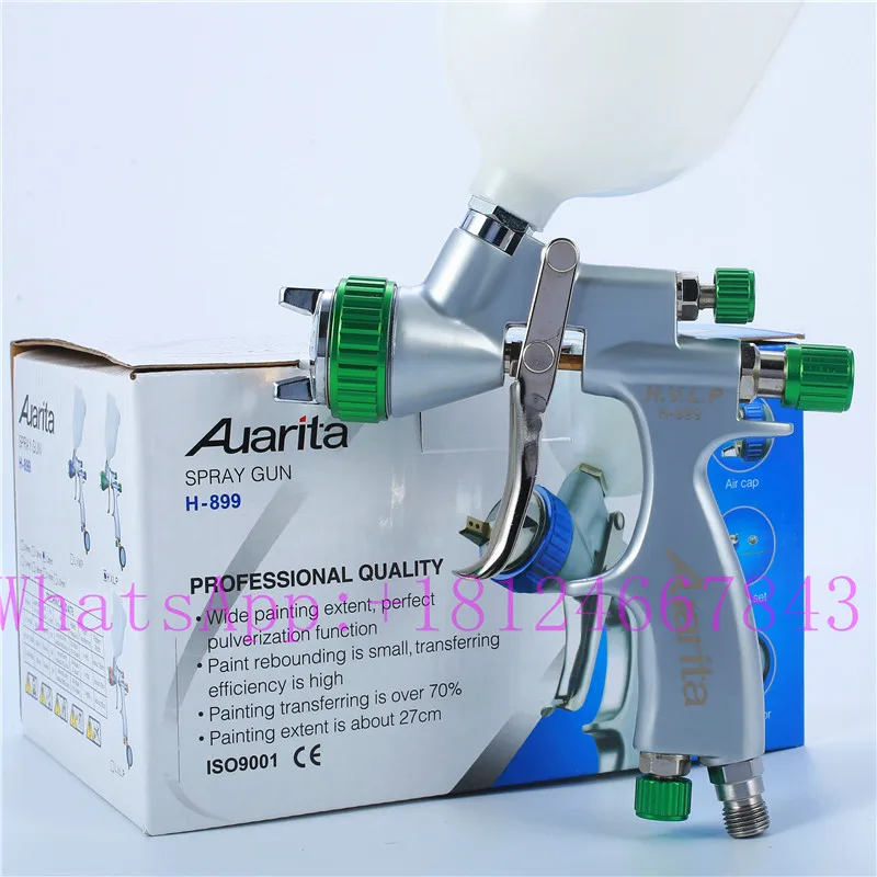 Auarita hvlp H-899 Air Spray Gun HVLP Gravity Feed 1.3mm nozzle 600cc cup  Suction spray gun TB4001 air sprayer