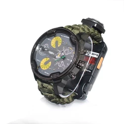 Outdoor Sport Equipment Camping Custom Logo Mini Watch, 2020 New outdoor sports fashion multifunction watch band paracord