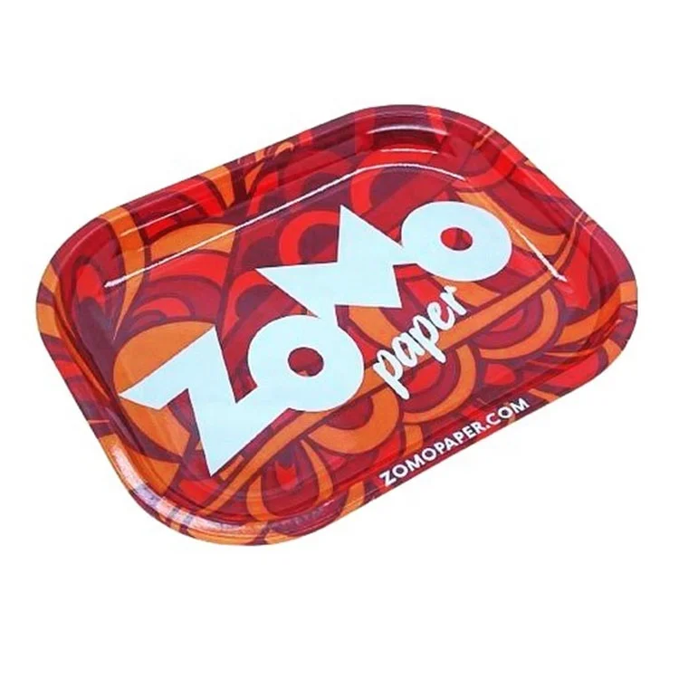 Custom Printed Smoking Tin Trays Wholesale Metal Tobacco Tin Rollers for Accessories