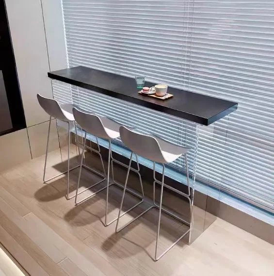 Customized Home Modern Kitchen Dining Room Metal Wooden Cheap beer Bar Furniture Table high chair for bar table and chair set