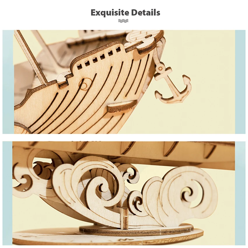 Robotime Rolife Contact Get 9% off Valentines Day Gift Puzzle Game For Kids TG308 Fishing Ship Model Kit 3D Wooden Puzzles
