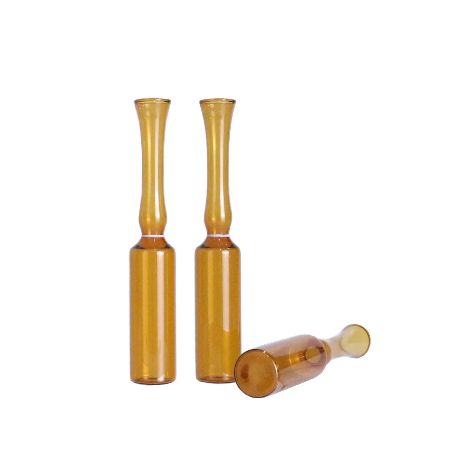 Empty small 5ml medical grade amber glass ampoule bottle 10ml