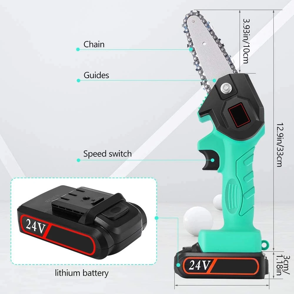 The new listing electric chainsaw sharpener mini cordless battery brushless 24v mini chainsaw