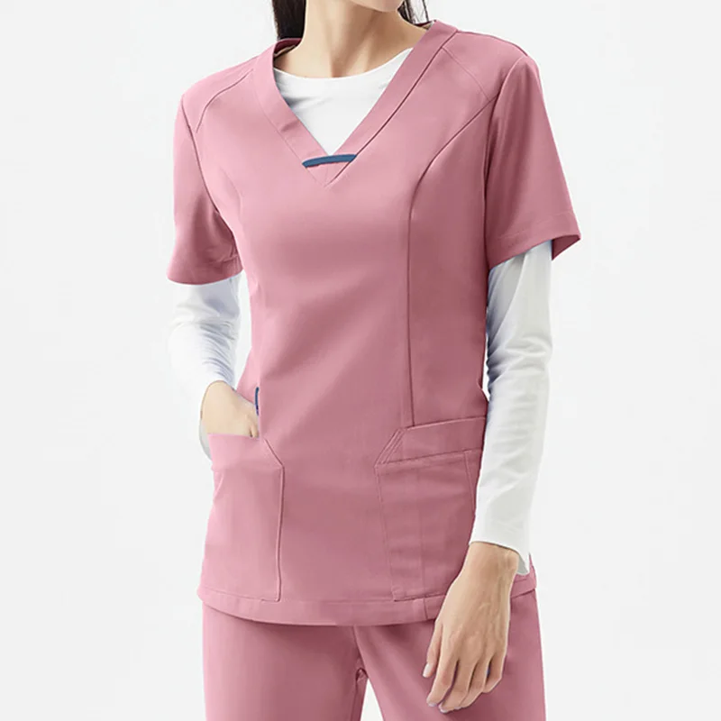 Clothing Manufacturers Oem Medica Moq1 Men And Woman Free Size Hot Pink Nursing Uniform Scrubs