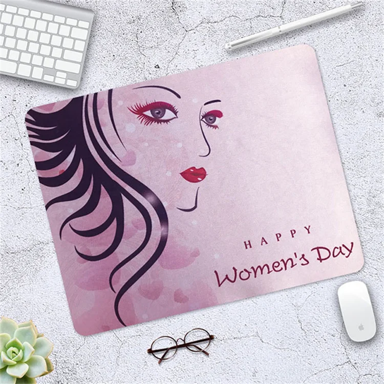 Small Office Gaming Computer Mouse Pad with Stitched Edges Mouse and Keyboard Pad