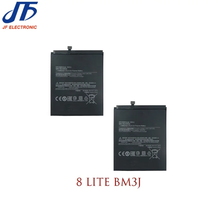 3350mAh Battery For Xiaomi Mi 8 lite BM3J 0 cycle Rechargeable Batteries