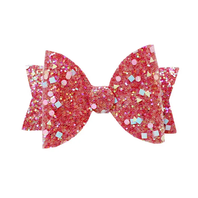 Блестящий галстук-бабочка для волос, аксессуар для волос для вечеринок, заколка для волос для девочек