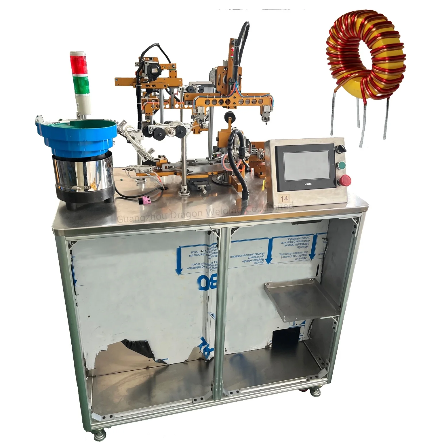 Switching power supply common mode inductance automatic winding machine