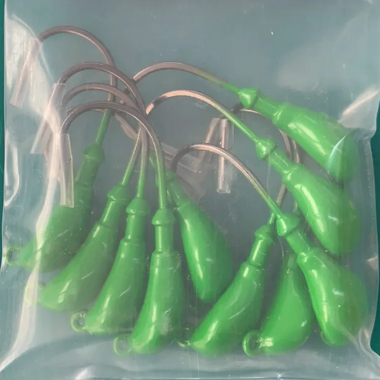 Best Selling Mustad Fishing Lure Banana Jig Head with Lead Head Hook on Sale
