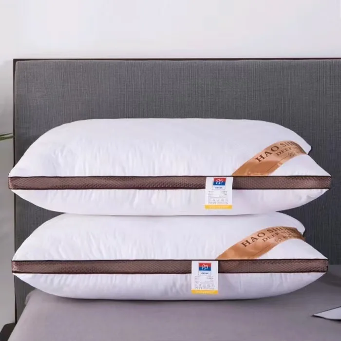 Luxury White Cotton Neck Orthopedic Pillows For Sleeping Single Size Five-Star Hotel Pillow Core To Help Sleep Pillow