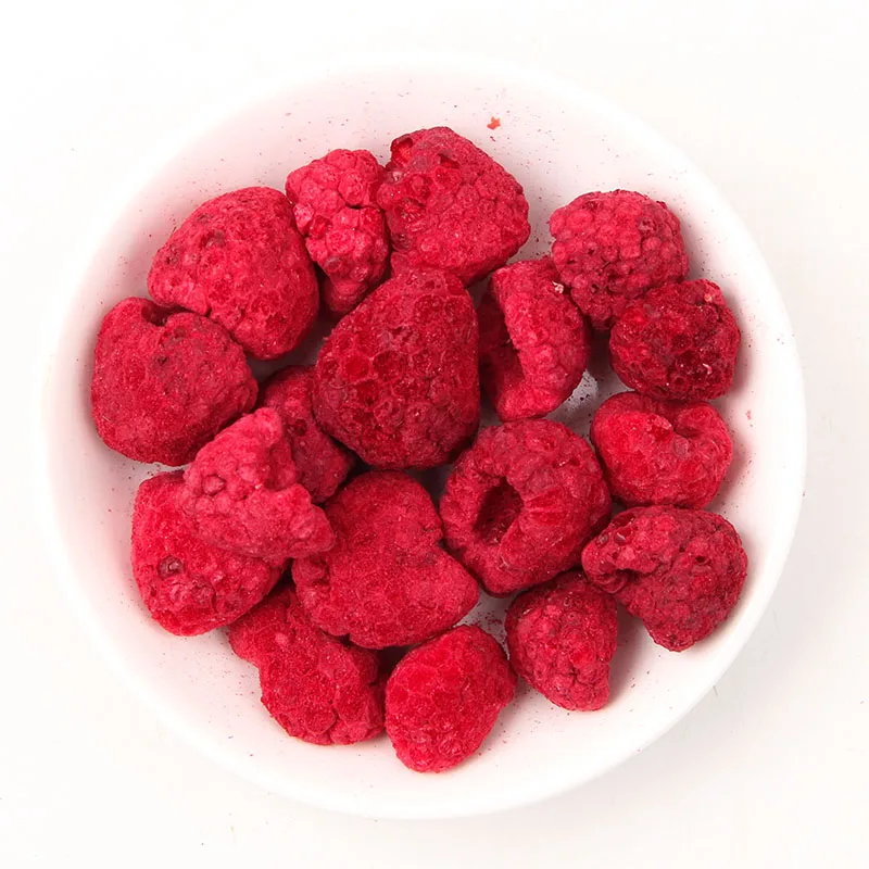 Organic Dry Fruits Organic High Standard Red Raspberries Whole Freeze Dried Fruit Exotic Frozen Fruit Berries Raspberry Snacks