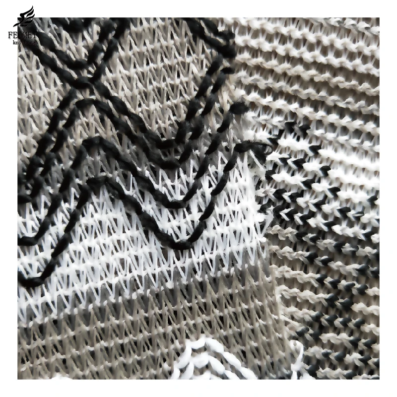 2020 Новая мода 100 Полиэстер Вязаная вышивка кружево плед жаккардовая