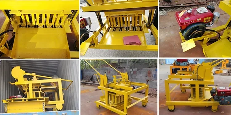 QT4-45 Diesel moving  block machine State-of-the-art brick making machine