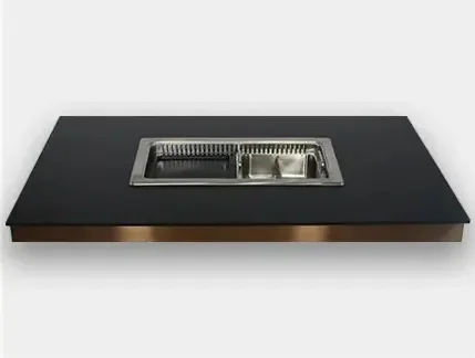 Smokeless Korean Bbq Grill And Hot Pot Table Electric Hotpot Barbecue Integrated Table