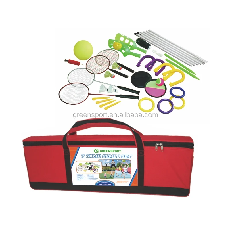 Детская верхняя одежда мульти спортивных игр портативный бадминтон волейбольная сетка комбинированный набор поймать мяч разнообразных игрушек игра