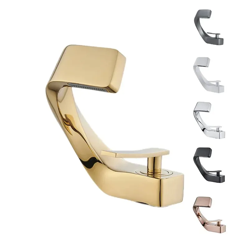 Single Handle Faucet Polished Bathroom Vanity Faucet Single Handle Hot and Cold Water Mixier Basin Sink Faucet