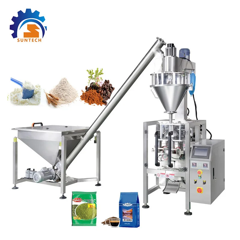 Automatic Flour Jaggery Powder Spices Coffee Powder Packing Machine