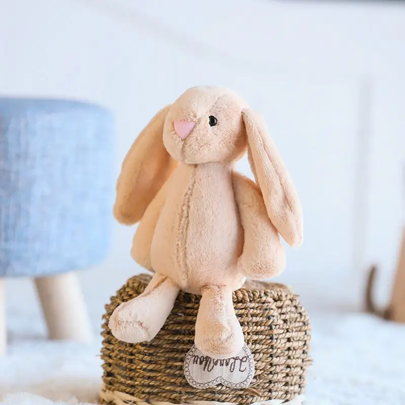 30cm Blossom Easter Rabbit Plush Bunny Long Ear Color Stuffed Soft Bunny Animal Plush Bunny Toy