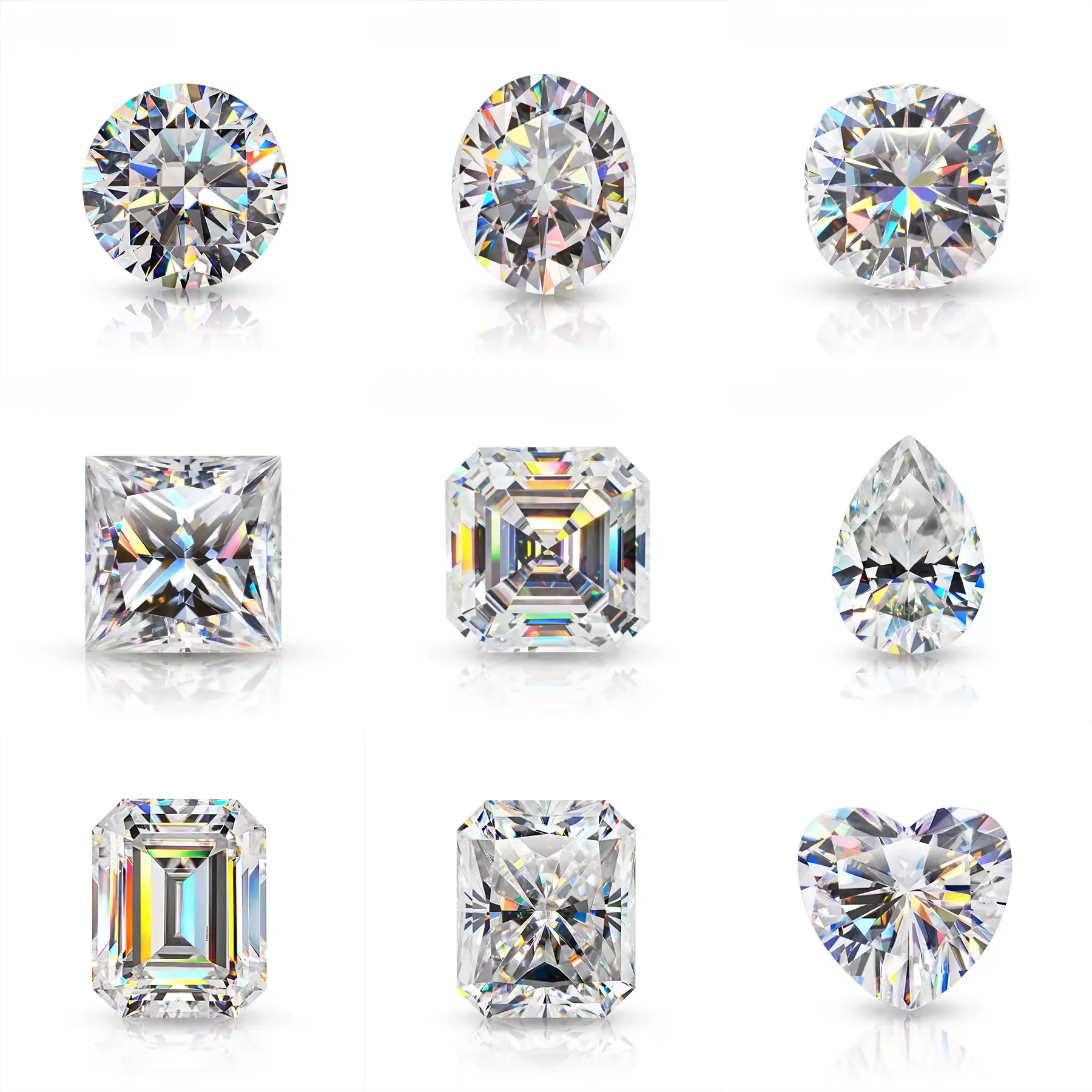 7Carat Top Quality Pear Shape Moissanite Loose Jewelry Moissanite Diamond  White D Color Excellent Pear Cut For Jewelry Making