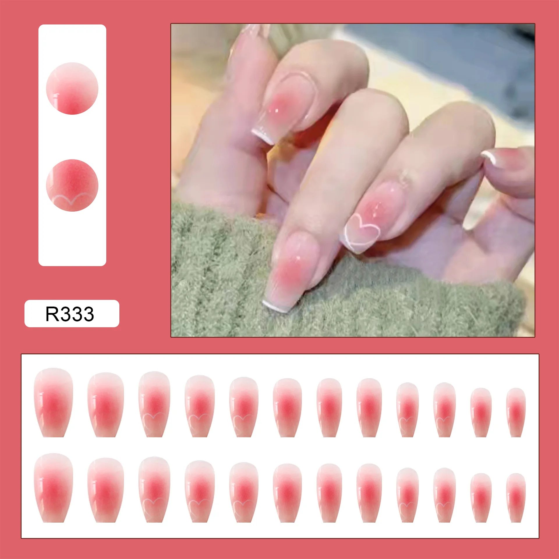 2022 New 24pcs Short Fake Nails With Glue Shiny Decoration Nails Removable Multi Pure Color Reusable ABS Coffin Press On Nails