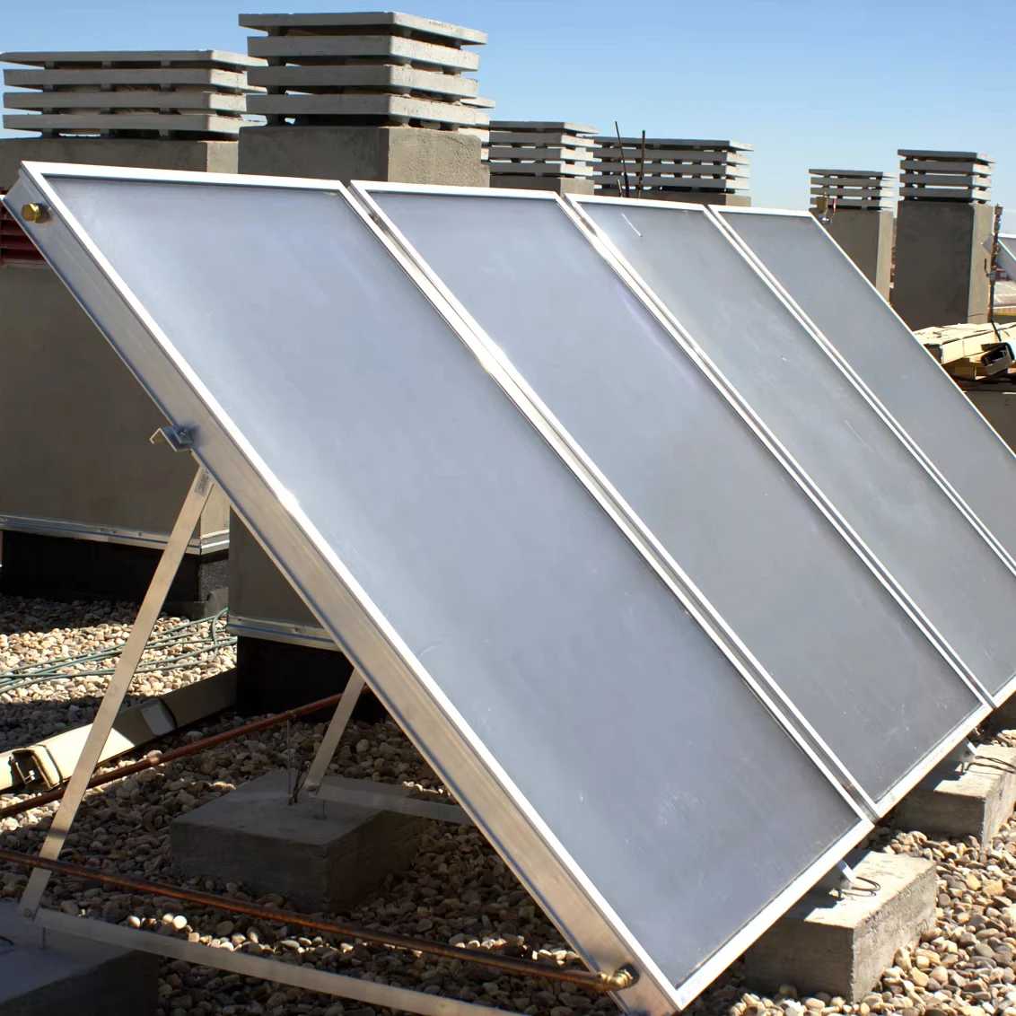 High Efficiency Solar Thermal Flat Panel Solar Water Heater System Black/Blue Film Flat Plate Solar Collector For HomeOr Project