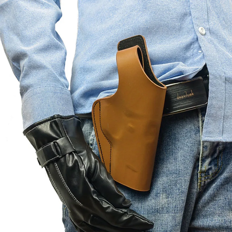 Gun Holster Leather Concealed Carry Holster Tactical Gun Case For Cold Gun Concealed
