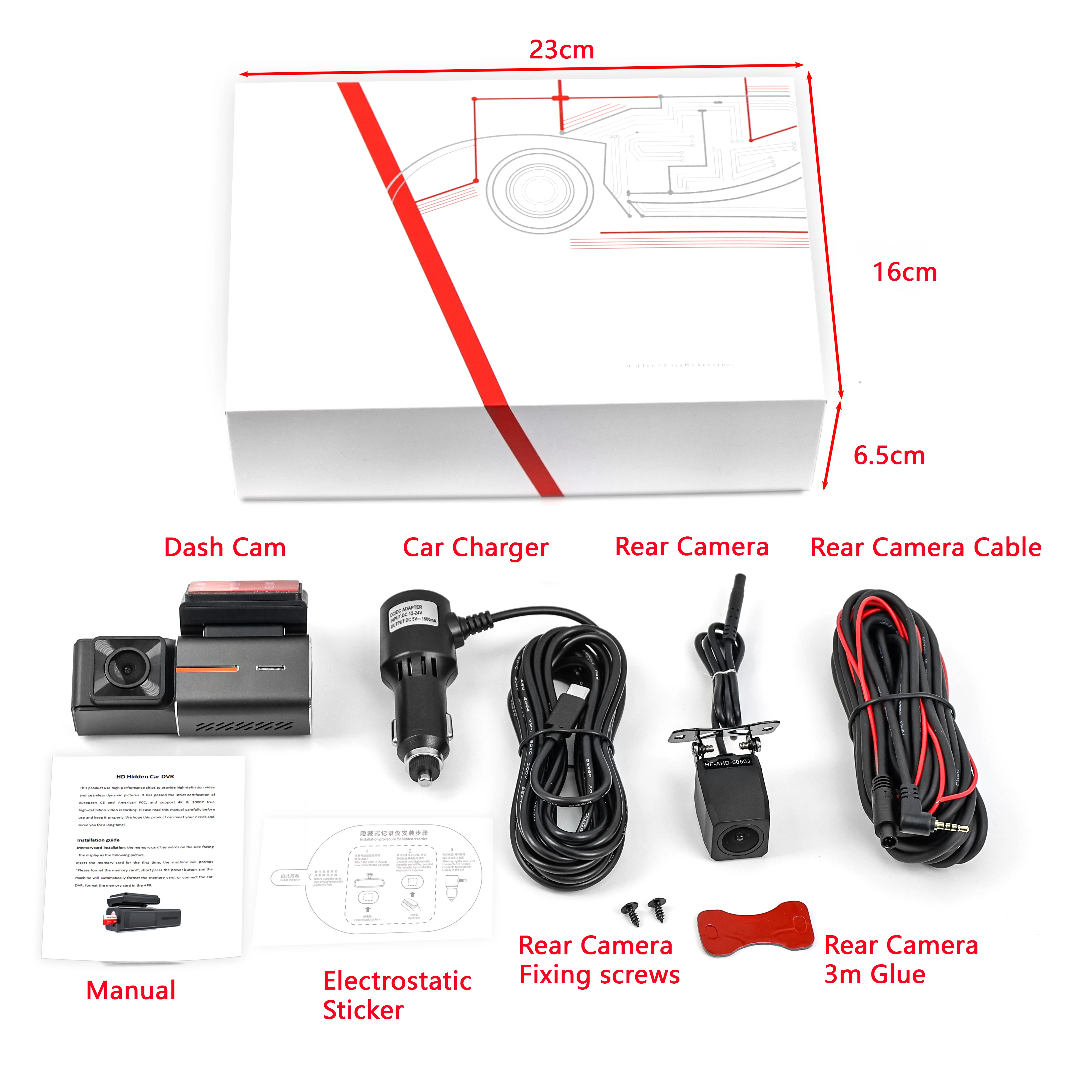 Wholesale Dashcam  4K WiFi Dual Recording 1.47 Inch Screen Special Original Dashboard Camera Driving Recorder Dash Cam