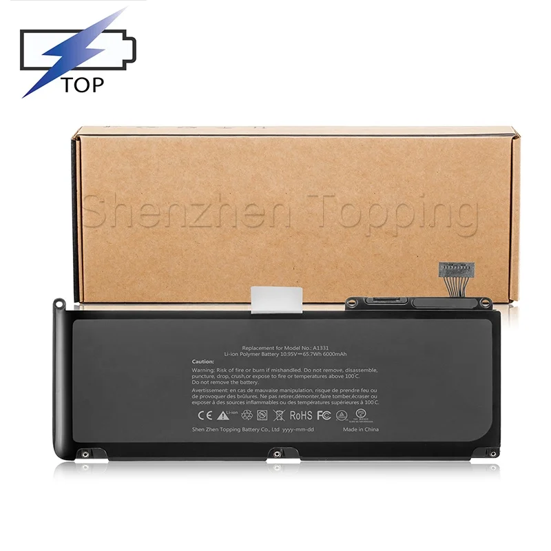 CE Rohs FCC Replacement 63.5Wh Laptop Battery for Apple Macbook Pro 13' A1331 A1342 (2009-Mid 2010)-High quality factory