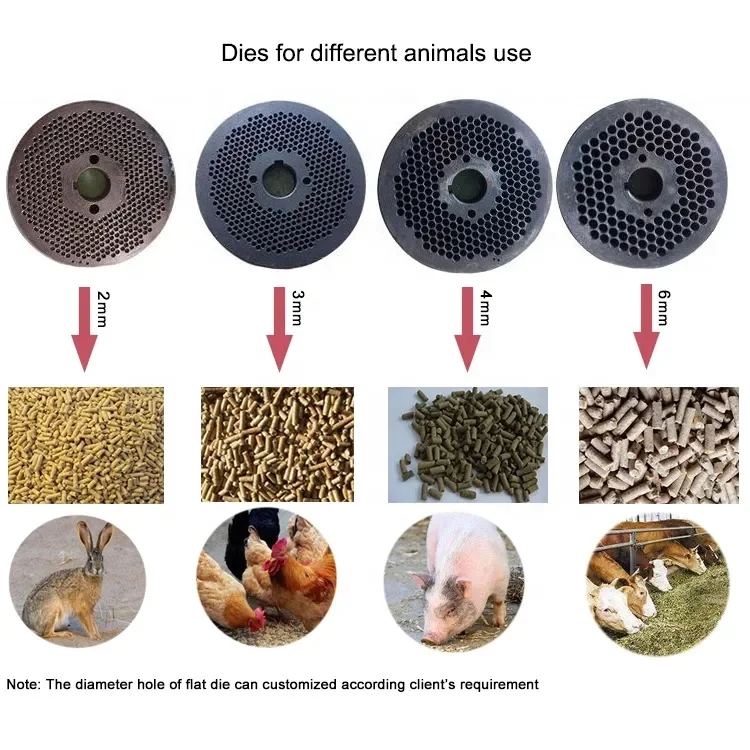 1-5 t/h Animal Pet Feed Food Processing Machine Production Line Feed Pellet Machine Chicken Cattle Feed Machine Pellet Making