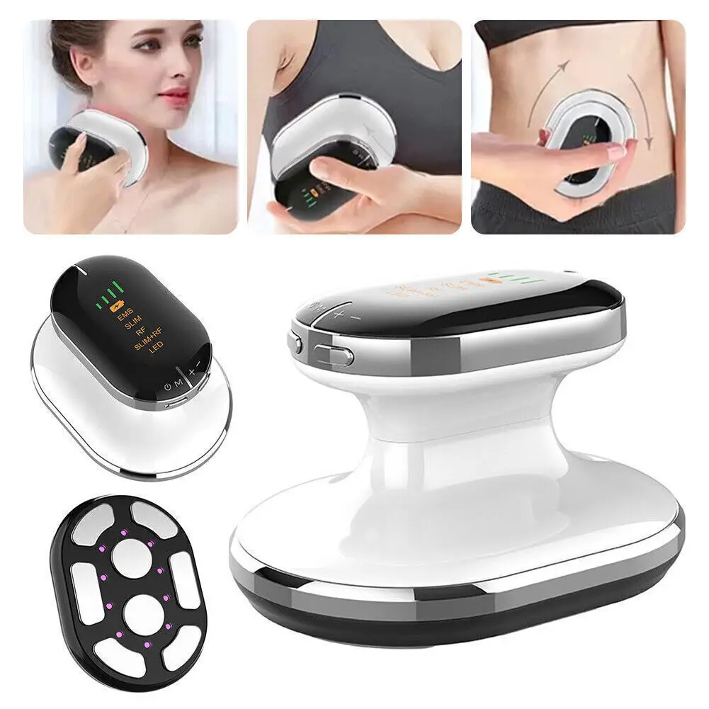 Kingworth 4 in 1 V Shape Body Butt 80k Slimming Skin Tools Massager Cool Face Body Microwave Slimming Device Machine For Face