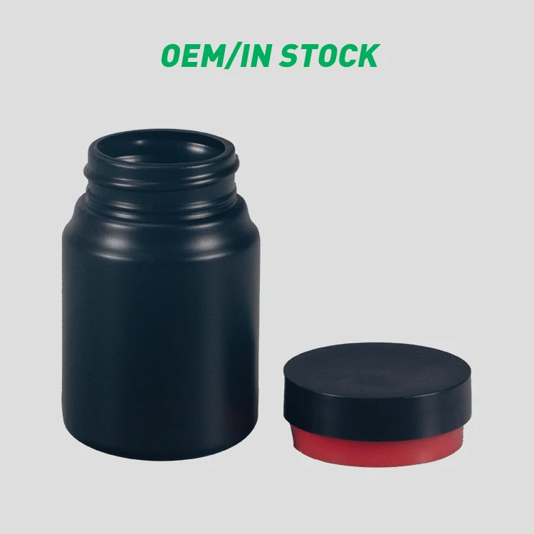 Wholesale empty white pill medicine capsule bottle packaging with logo