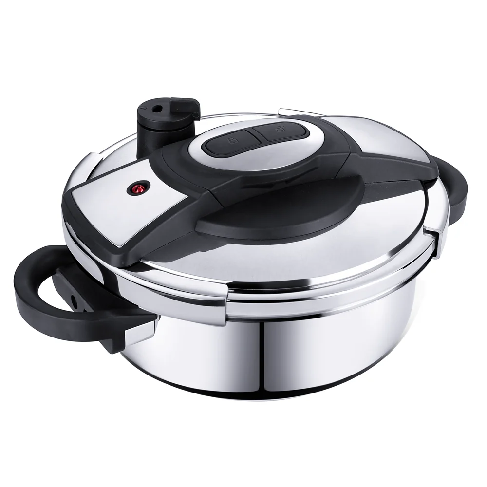 Modern Kitchen Appliances 18/8 Stainless Steel Pressure Cooker with Press Button