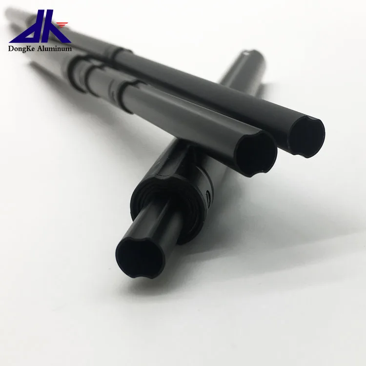 Light Weight Double groove Slot Aluminum Telescopic Tube Extension Pole With Friction Lock for Garden Using