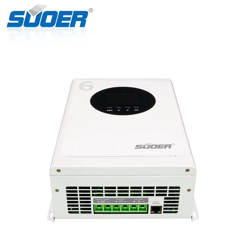 Super SMP-series 60A Solar Char Controller for 12v/24v System MPPT Lighting LCD Display