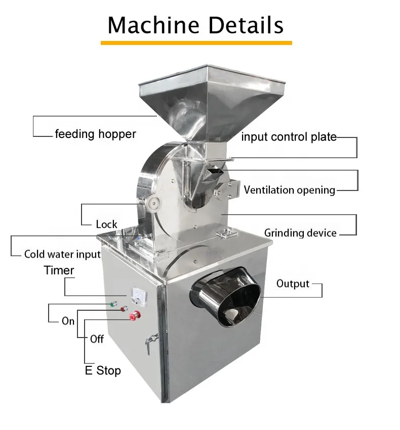 Commercial powdered icing sugar grinding machine rock sugar powder grinder maker equipment sugar mill machinery for sale