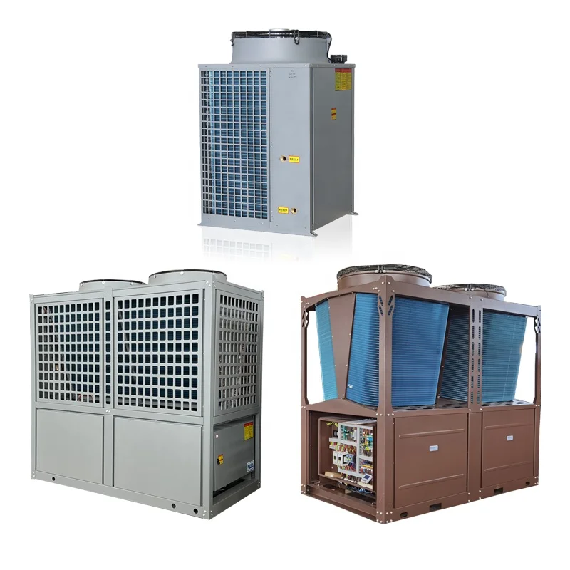 10kw to 170kw EVI low temperature large inverter Air Source Heat Pump unit