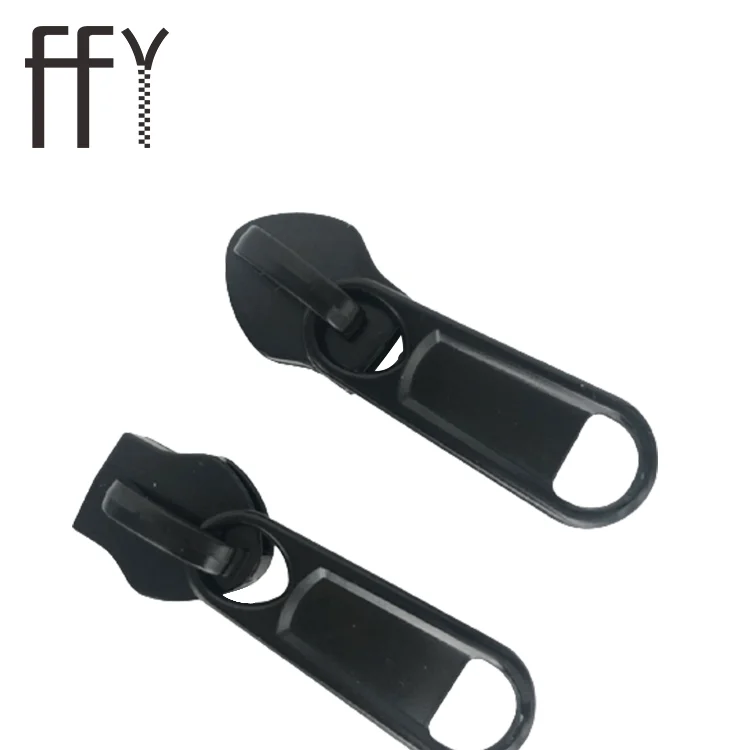 Manufacturers Custom Logo Zipper Puller Metal Zinc Black Zipper Sliders