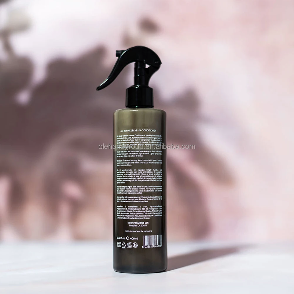 Custom Logo Organics Natural Moisturizer Curl Primer Detangling Prevent Frizz Silky Keratin Hair Leave In Conditioner Spray