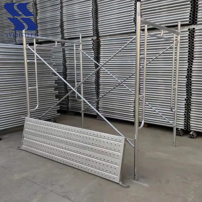 Portable Door Frame Scaffold Painted for Enhanced Protection Reliable Design for Construction Sites
