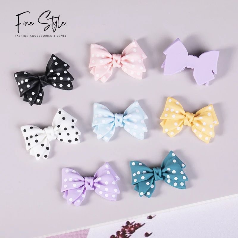 hair bow making accessories satin ribbon hair claw clips with bow wholesales