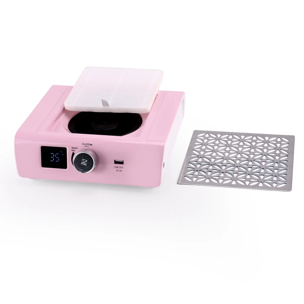 2024 85w Strong Power Brushless Motor Portable Cordless Nail Dust Collector Manicure Professional with Powerful Fan for Salon