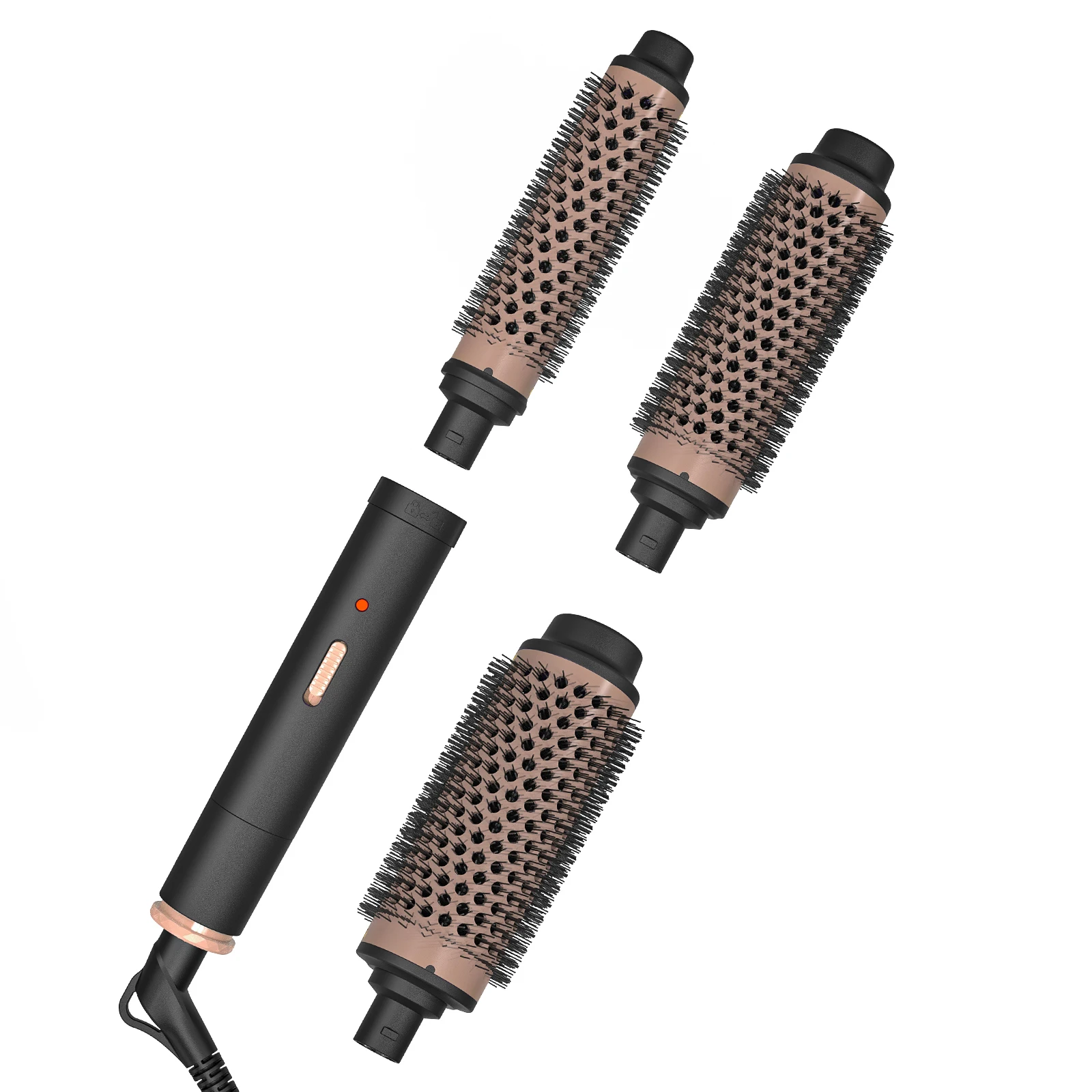 Peine Caliente 3 in 1 Heating Iron Hair Straightener and Curler Professional Heated Electric Comb