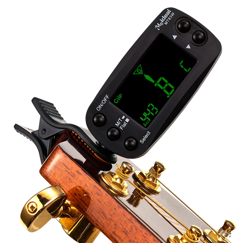 Best price high precise sensitive vibration clip metro tuner for guitar bass violin ukulele meideal